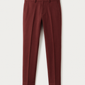 Burgundy Linen Chinos