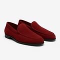 Crimson Suede Loafers - Arvolden Shoes