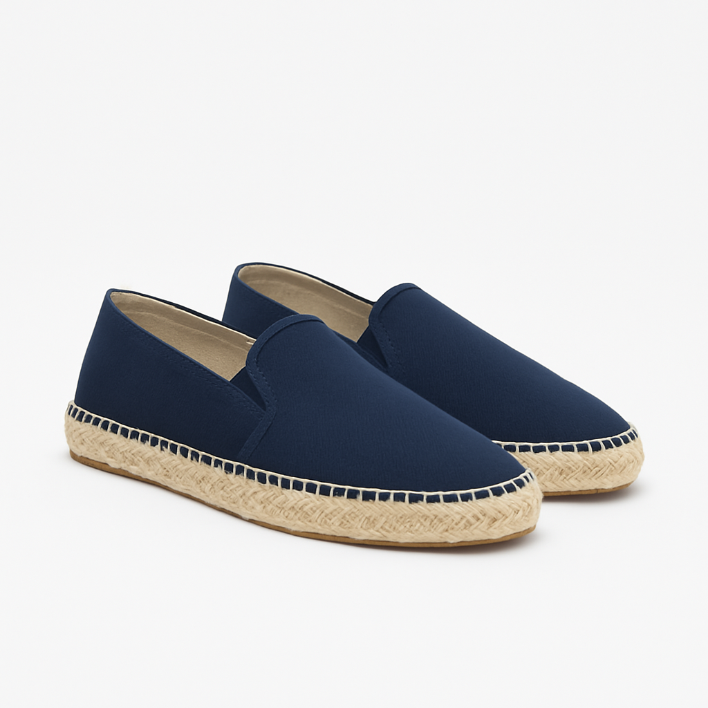Navy Canvas Espadrilles