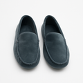 Slate Velvet Moccasins